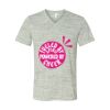 White Marble Unisex Jersey Short-Sleeve V-Neck T-Shirt Thumbnail