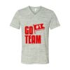 White Marble Unisex Jersey Short-Sleeve V-Neck T-Shirt Thumbnail
