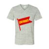 White Marble Unisex Jersey Short-Sleeve V-Neck T-Shirt Thumbnail