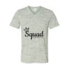 White Marble Unisex Jersey Short-Sleeve V-Neck T-Shirt Thumbnail