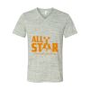 White Marble Unisex Jersey Short-Sleeve V-Neck T-Shirt Thumbnail