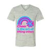 White Marble Unisex Jersey Short-Sleeve V-Neck T-Shirt Thumbnail