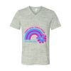 White Marble Unisex Jersey Short-Sleeve V-Neck T-Shirt Thumbnail