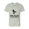 White Marble Unisex Jersey Short-Sleeve V-Neck T-Shirt Thumbnail