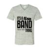 White Marble Unisex Jersey Short-Sleeve V-Neck T-Shirt Thumbnail