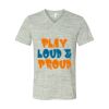 White Marble Unisex Jersey Short-Sleeve V-Neck T-Shirt Thumbnail