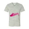 White Marble Unisex Jersey Short-Sleeve V-Neck T-Shirt Thumbnail