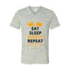 White Marble Unisex Jersey Short-Sleeve V-Neck T-Shirt Thumbnail