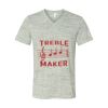 White Marble Unisex Jersey Short-Sleeve V-Neck T-Shirt Thumbnail