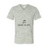 White Marble Unisex Jersey Short-Sleeve V-Neck T-Shirt Thumbnail