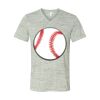White Marble Unisex Jersey Short-Sleeve V-Neck T-Shirt Thumbnail