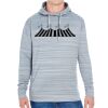 JAmerica Unisex Poly Fleece Striped Pullover Hoodie Thumbnail