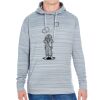 JAmerica Unisex Poly Fleece Striped Pullover Hoodie Thumbnail