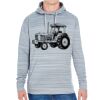 JAmerica Unisex Poly Fleece Striped Pullover Hoodie Thumbnail