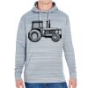 JAmerica Unisex Poly Fleece Striped Pullover Hoodie Thumbnail