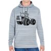 JAmerica Unisex Poly Fleece Striped Pullover Hoodie Thumbnail