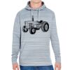 JAmerica Unisex Poly Fleece Striped Pullover Hoodie Thumbnail