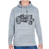 JAmerica Unisex Poly Fleece Striped Pullover Hoodie Thumbnail
