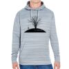 JAmerica Unisex Poly Fleece Striped Pullover Hoodie Thumbnail