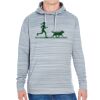 JAmerica Unisex Poly Fleece Striped Pullover Hoodie Thumbnail