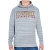 JAmerica Unisex Poly Fleece Striped Pullover Hoodie Thumbnail