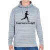 JAmerica Unisex Poly Fleece Striped Pullover Hoodie Thumbnail