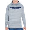 JAmerica Unisex Poly Fleece Striped Pullover Hoodie Thumbnail