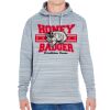 JAmerica Unisex Poly Fleece Striped Pullover Hoodie Thumbnail