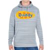JAmerica Unisex Poly Fleece Striped Pullover Hoodie Thumbnail