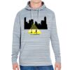 JAmerica Unisex Poly Fleece Striped Pullover Hoodie Thumbnail