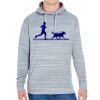 JAmerica Unisex Poly Fleece Striped Pullover Hoodie Thumbnail