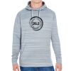 JAmerica Unisex Poly Fleece Striped Pullover Hoodie Thumbnail
