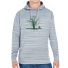 JAmerica Unisex Poly Fleece Striped Pullover Hoodie Thumbnail