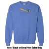 Adult Heavy Blend Heather Royal or Red 60/40 Fleece Crew (S) Thumbnail