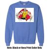 Adult Heavy Blend Heather Royal or Red 60/40 Fleece Crew (S) Thumbnail