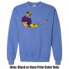 Adult Heavy Blend Heather Royal or Red 60/40 Fleece Crew (S) Thumbnail