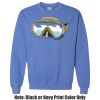 Adult Heavy Blend Heather Royal or Red 60/40 Fleece Crew (S) Thumbnail