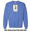 Adult Heavy Blend Heather Royal or Red 60/40 Fleece Crew (S) Thumbnail