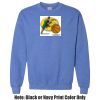 Adult Heavy Blend Heather Royal or Red 60/40 Fleece Crew (S) Thumbnail