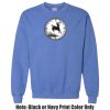 Adult Heavy Blend Heather Royal or Red 60/40 Fleece Crew (S) Thumbnail
