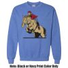 Adult Heavy Blend Heather Royal or Red 60/40 Fleece Crew (S) Thumbnail