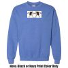 Adult Heavy Blend Heather Royal or Red 60/40 Fleece Crew (S) Thumbnail