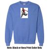 Adult Heavy Blend Heather Royal or Red 60/40 Fleece Crew (S) Thumbnail