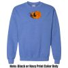 Adult Heavy Blend Heather Royal or Red 60/40 Fleece Crew (S) Thumbnail