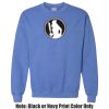 Adult Heavy Blend Heather Royal or Red 60/40 Fleece Crew (S) Thumbnail