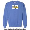 Adult Heavy Blend Heather Royal or Red 60/40 Fleece Crew (S) Thumbnail