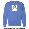 Adult Heavy Blend Heather Royal or Red 60/40 Fleece Crew (S) Thumbnail