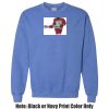 Adult Heavy Blend Heather Royal or Red 60/40 Fleece Crew (S) Thumbnail