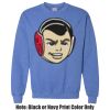 Adult Heavy Blend Heather Royal or Red 60/40 Fleece Crew (S) Thumbnail