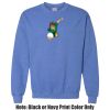 Adult Heavy Blend Heather Royal or Red 60/40 Fleece Crew (S) Thumbnail